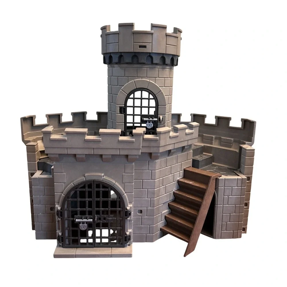 Playmobil Hawks Knight Castle #6001 Incomplete Extra Parts Turret Gate